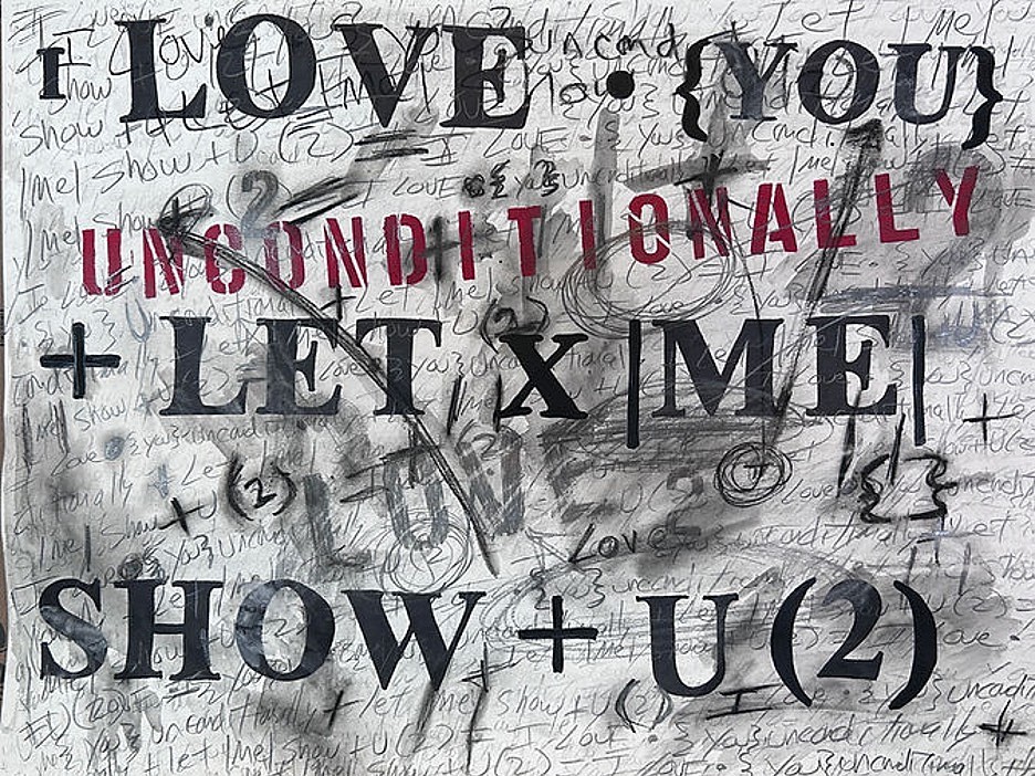 Gabriel Delgado, I Love You Unconditionally II, 2023
Acrylic and Mixed Media on Strathmore Watercolor Paper, 22 x 30 inches (paper) / 30 x 37.5 inches (framed)
DELG00008