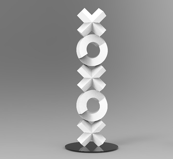 Rob Lorenson, XOXOX (White), 2025
Painted Aluminum, 96 in.
LORE00156