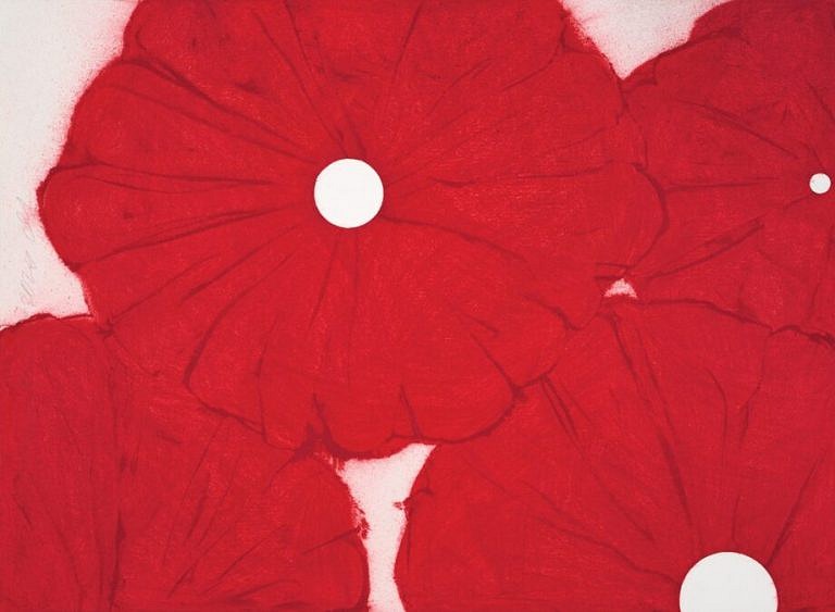 Donald Sultan, Z Four Red Poppies, April 24, 2024; edition of 35, 2024
Archival pigment ink on Innova Etching Cotton Rag 315 gsm fine art paper, 42 x 57 in.
SULT00150