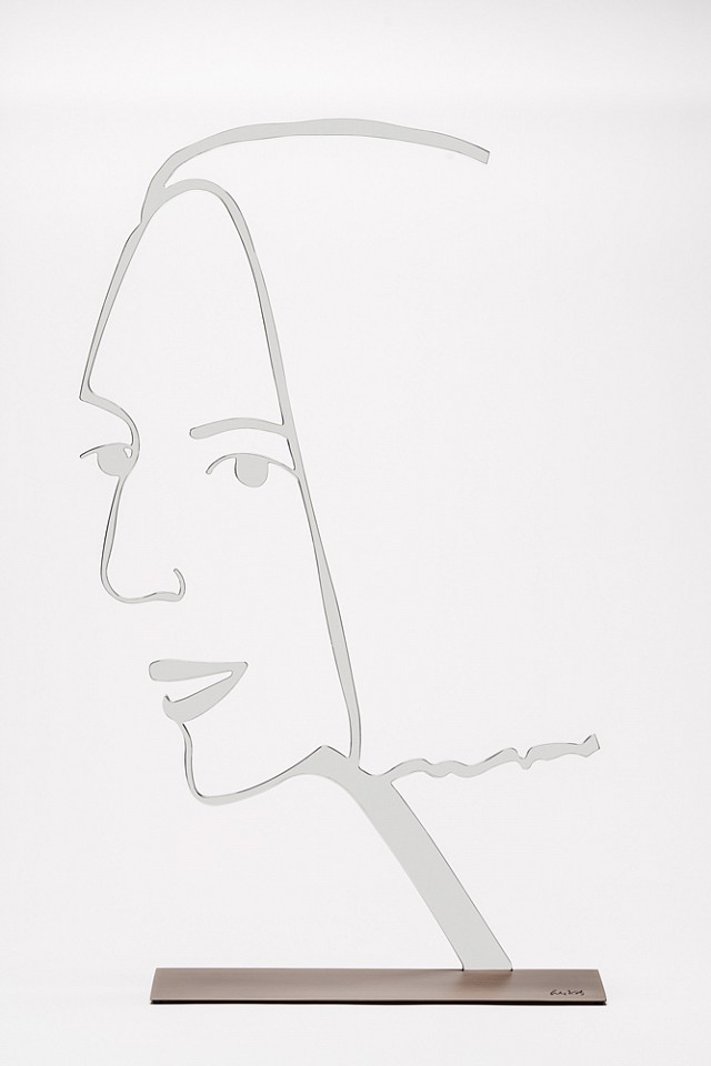 Alex Katz, Ada 2 (Outline); edition AP 6/10, 2019
polished aluminum on bronze base with patina, 24 1/2 x 15 x 5 in.
KATZ00173