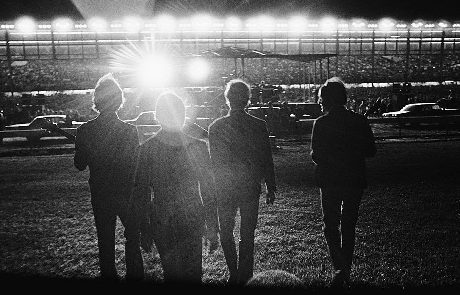 Harry Benson, Beatles Suffolk Downs Racetrack, Boston; edition 9/35, 1966
Photograph, 20 x 34 inches / 28.5 x 34.5 inches framed (+$400 frame)
BENS00040