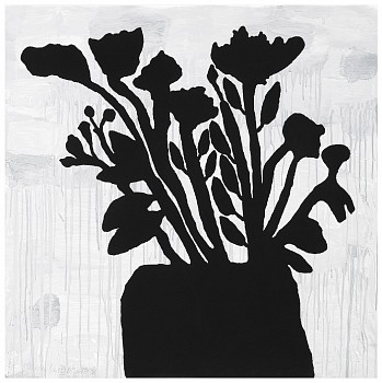 Donald Baechler - Flowers in Vase; edition 35/50