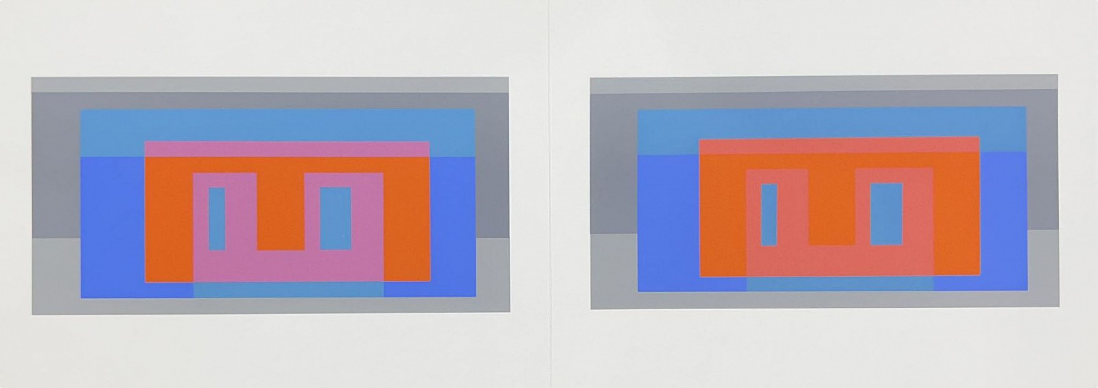 Josef Albers, Variant: Portfolio 1  Folder 17; from Formulation Articulation; edition 238/100, 1972
screenprint on Mohawk Superfine Bristol paper, 15 x 40 inches (paper) / 17 x 42 inches (framed)
00018
