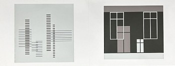 Josef Albers -&nbsp;Skyscrapers / Windows: Portfolio 1  Folder 21; from Formulation Articulation; edition 238/100
