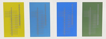 Josef Albers -&nbsp;Skyscrapers (Rectangular Backgrounds): Portfolio 1  Folder 6; from Formulation Articulation; edition 238/1000