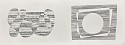 Josef Albers, Sea / White Circle: Portfolio 1  Folder 7; from Formulation Articulation; edition 238/1000
1972, screenprint on Mohawk Superfine Bristol paper