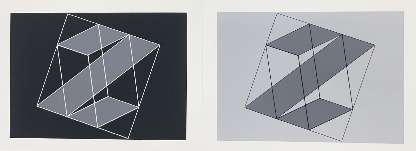 Josef Albers, Prism: Portfolio 2  Folder 16; from Formulation Articulation; edition 238/1000, 1972
screenprint on Mohawk Superfine Bristol paper, 15 x 40 in.
00050