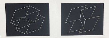 Josef Albers -&nbsp;Linear Constructions: Portfolio 2  Folder 10; from Formulation Articulation; edition 238/1000