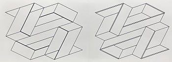 Josef Albers -&nbsp;Linear Constructions: Portfolio 2  Folder 21; from Formulation Articulation; edition 238/1000