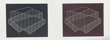 Josef Albers -&nbsp;Linear Constructions (Fenced): Portfolio 2  Folder 6; from Formulation Articulation; edition 238/1000