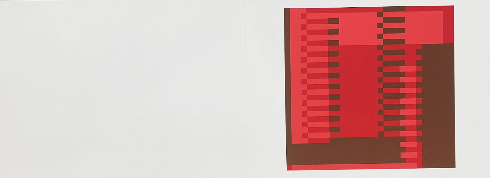 Josef Albers, Lauben (Colossal Building): Portfolio 1  Folder 22; from Formulation Articulation; edition 238/1000, 1972
screenprint on Mohawk Superfine Bristol paper, 15 x 40 in.
00023