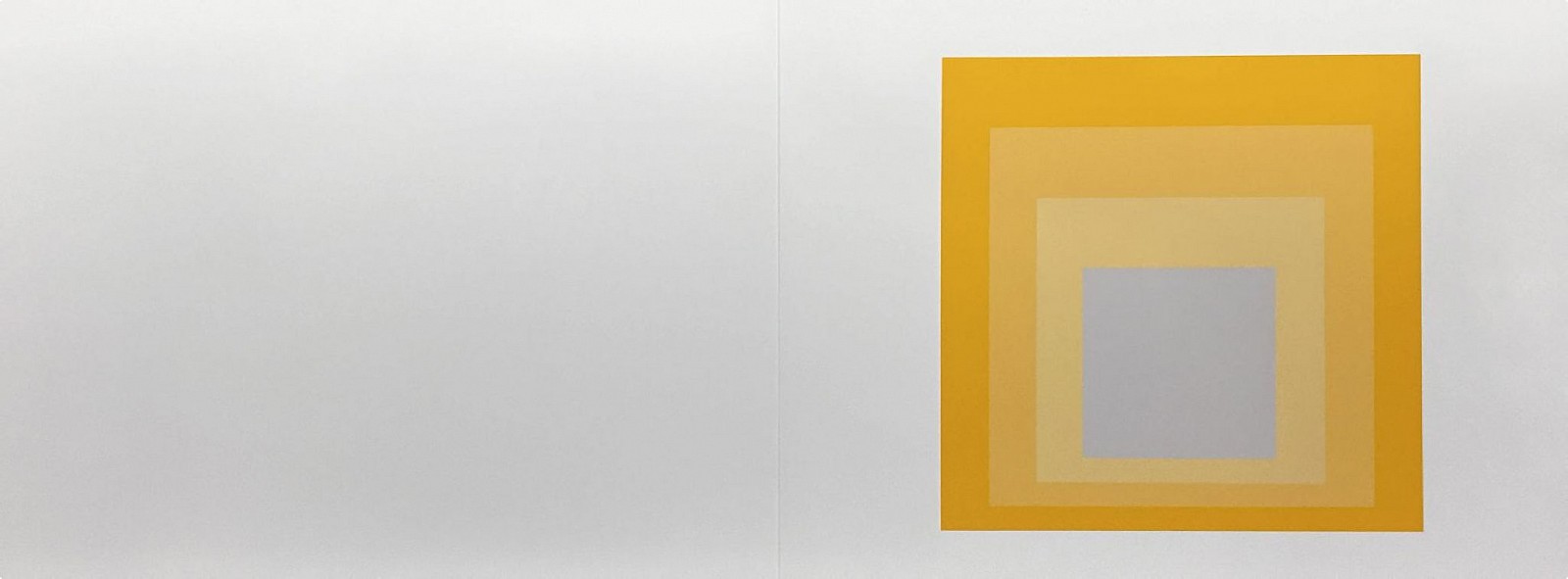 Josef Albers, Homage to the Square: Portfolio 1  Folder 19; from Formulation Articulation; edition 238/1000, 1972
screenprint on Mohawk Superfine Bristol paper, 15 x 40 in.
00020