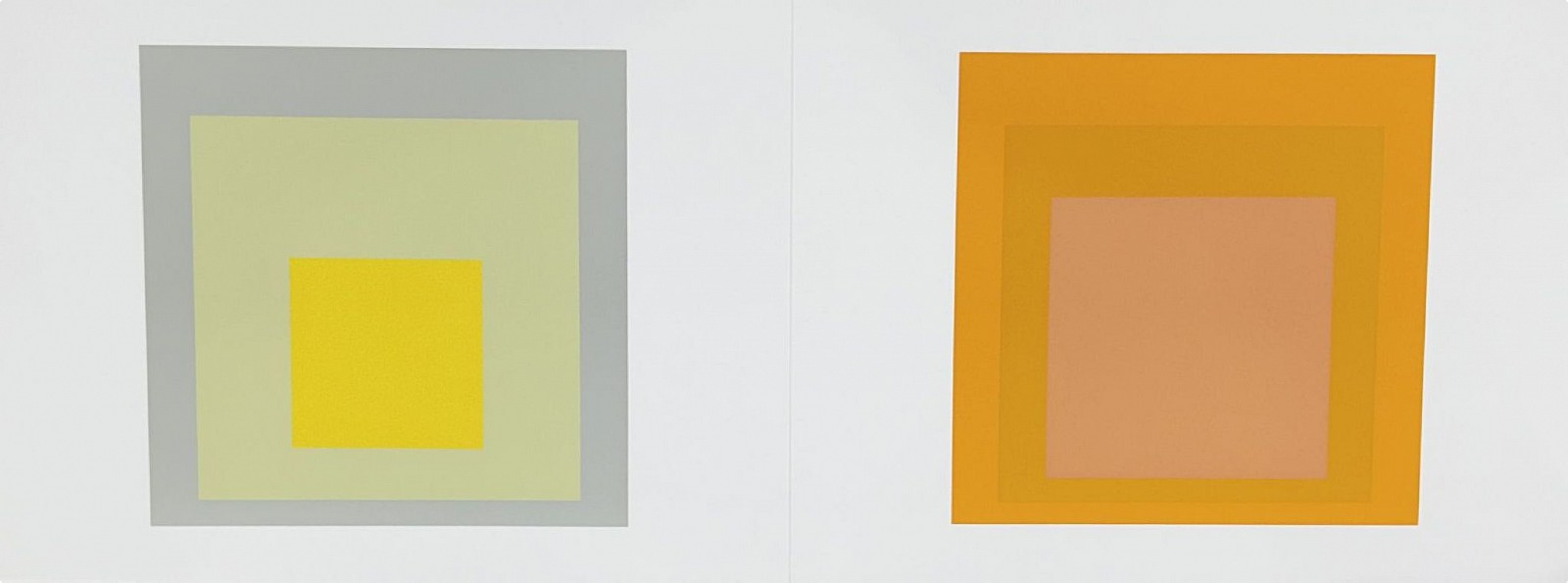 Josef Albers, Homage to the Square: Portfolio 1  Folder 15; from Formulation Articulation; edition 238/1000, 1972
screenprint on Mohawk Superfine Bristol paper, 15 x 40 in.
00016
