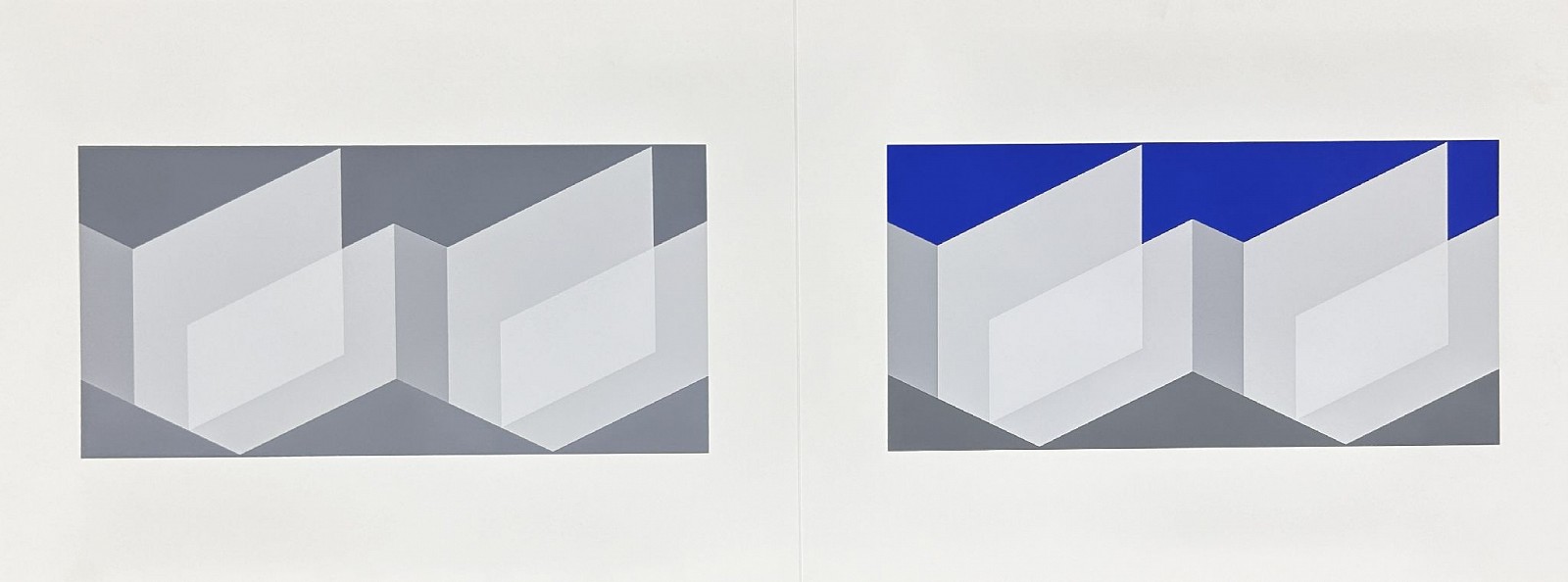 Josef Albers, Biconjugate: Portfolio 2  Folder 23; from Formulation Articulation; edition 238/1000, 1972
screenprint on Mohawk Superfine Bristol paper, 15 x 40 inches (paper) / 17 x 42 inches (framed)
00057