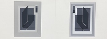 Josef Albers -&nbsp;Bent Black: Portfolio 1  Folder 25; from Formulation Articulation; edition 238/1000