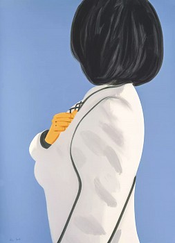 Alex Katz -&nbsp;Vivien in White Coat; edition 5/60