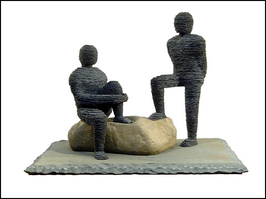 Boaz Vaadia, Ah'av and Ovadyahu (#88); edition 6/7, 2005
Bronze, Bluestone and Boulder, 26 x 35 x 23 in.
VAAD00253