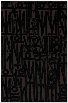 RETNA -&nbsp;Even the Heart Skips a Beat (Black on Black); edition 18/99