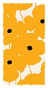 Donald Sultan, Z Vertical Poppies - Yellow; edition of 25
2026, silkscreen in colors with enamel inks, flocking and sand on 4-ply museum board