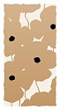 Donald Sultan, Z Vertical Poppies - Gold; edition of 25
2026, silkscreen in colors with enamel inks, flocking and sand on 4-ply museum board