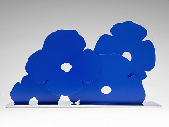 Work:&nbsp;Donald Sultan Blue Poppies Horizontal; edition of 25