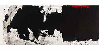 Robert Motherwell -&nbsp;Black with No Way Out,  (from El Negro Portfolio); edition 51/98